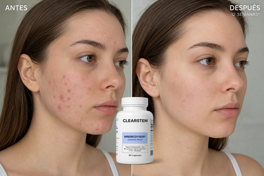 Clearstem — Suplemento Avanzado para Piel Sin Acné, Poros Limpios y Tono Uniforme