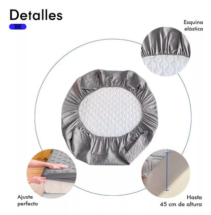 CUBRE COLCHÓN IMPERMEABLE MATRIMONIAL